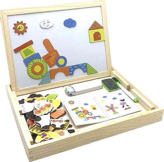 Дерев'яна іграшка Tree Toys Маленький фантазер із магнітною мозаїкою (MD 2083 C) Чернігів