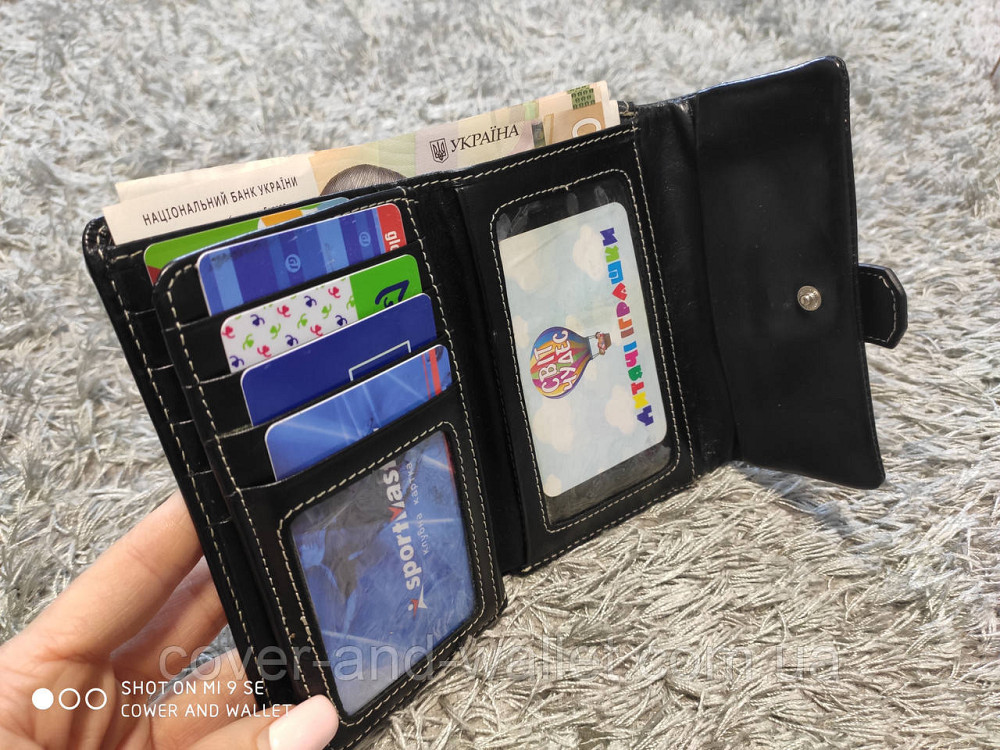 Невеликий жіночий шкіряний гаманець на багато карток Cosset Київ - фото 8