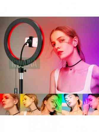 Кольцевая лампа 3D-30 см RGB (прозрачная) Прозрачный корпус Київ