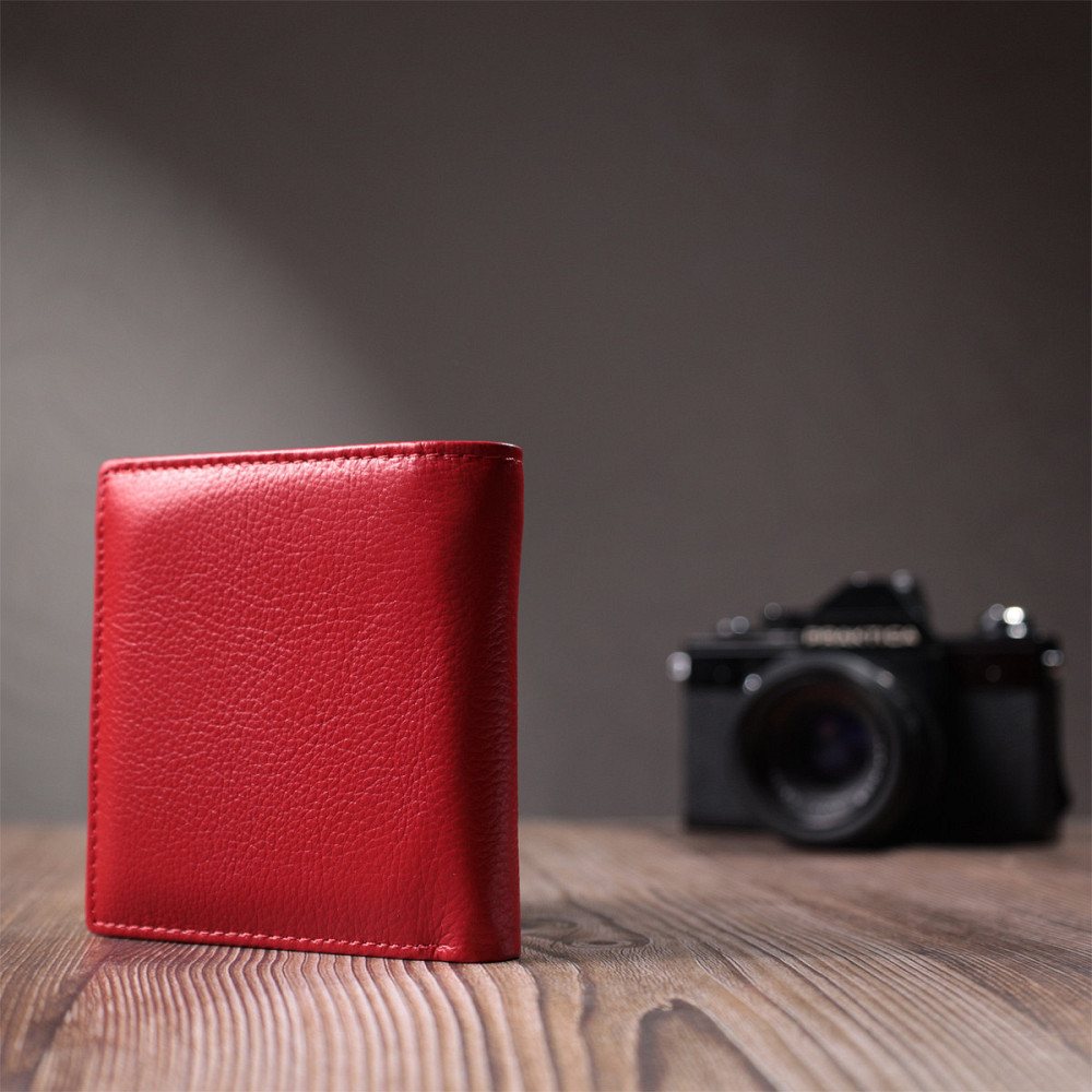 Женское удобное портмоне из натуральной кожи ST Leather 22723 Красный Киев - изображение 10