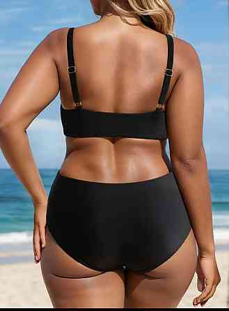 Купальник жіночий батал роздільний чорний Київ