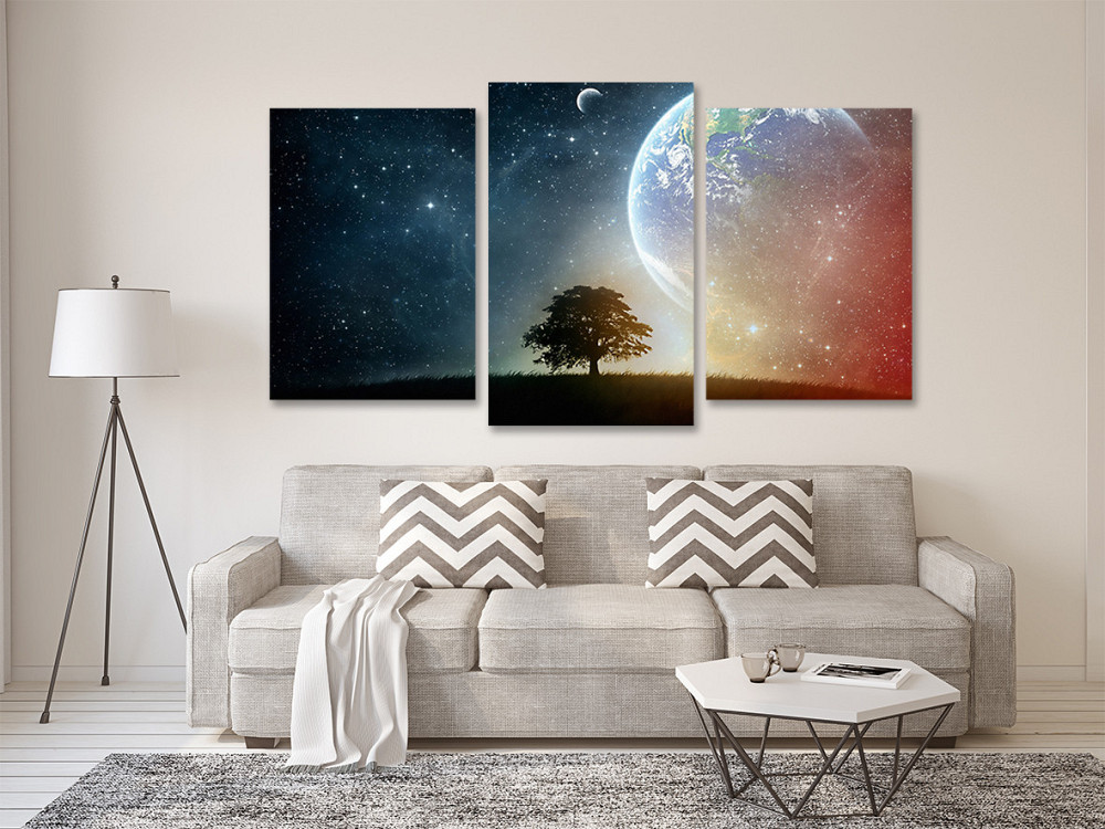 Модульная картина в гостиную / спальню  Зоряне небо Art-538_3 70x130 см Киев - изображение 2