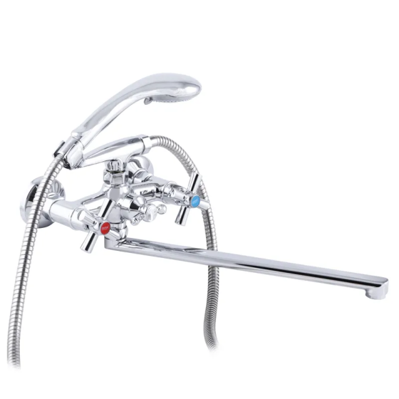 Смеситель для ванны Zerix D4Q 722 с полнооборотной кран-буксой ZX2960 Харьков