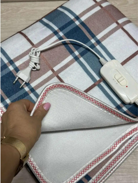 Электропростынь односпальная 70х150 см одеяло с подогревом кабель 1,9м + удлинитель 2 м Royan Белая Церковь - изображение 6