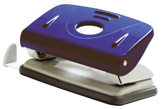 Діркопробивач металевий 10 арк. "Norma" з лінійкою 8 см. синій, 4344-06N, шт Київ