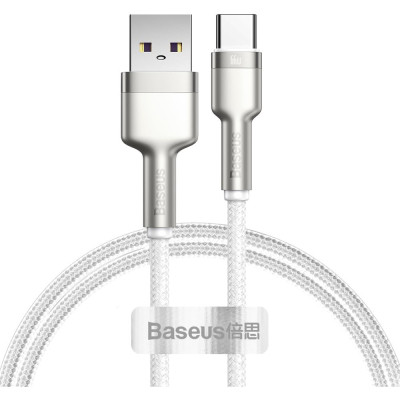 Дата кабель USB-C to USB-C 1.0m 66W metal Baseus (CAKF000102) Вінниця - фото 1