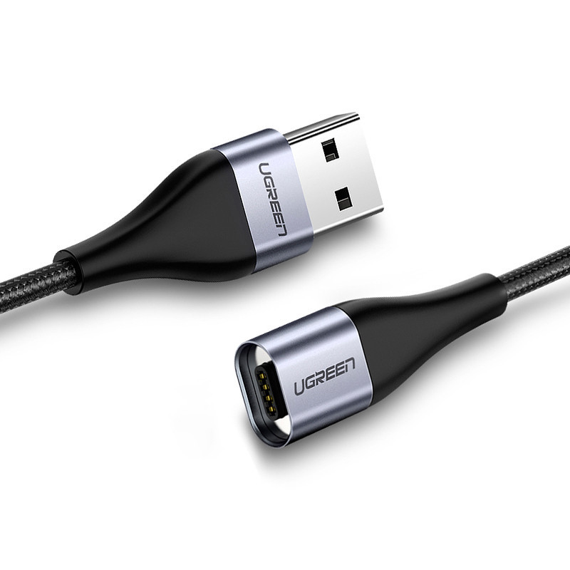 Магнітний кабель Ugreen без наконечника (Чорний, 1м) Николаев - изображение 2