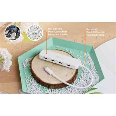 Концентратор J5create USB-C to 4xUSB-C 3.2 10Gbps white (JCH345EW-N) Винница