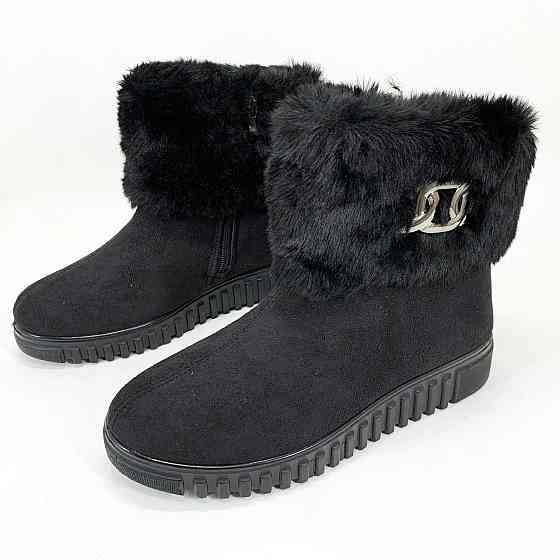 Жіночі бурки на липу жіночі, Бурки жіночі, чорні зимові калоші Теплі тапочки чуні PX-27 Львів