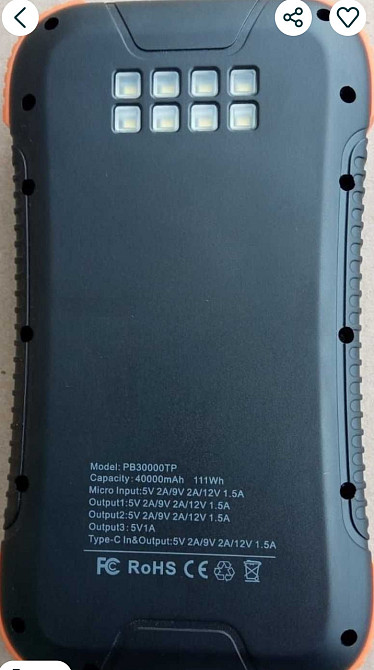 Павер банк   Power bank для телефону, 30000 mah 111 WH, POLSKA, IP 66 Харьков - изображение 3