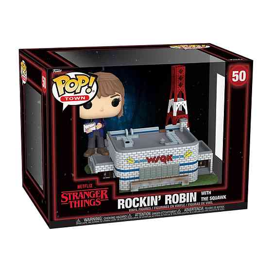 Набір ігрових фігурок Funko Pop! Town – Робін з радіостанцією WSQK Днепр