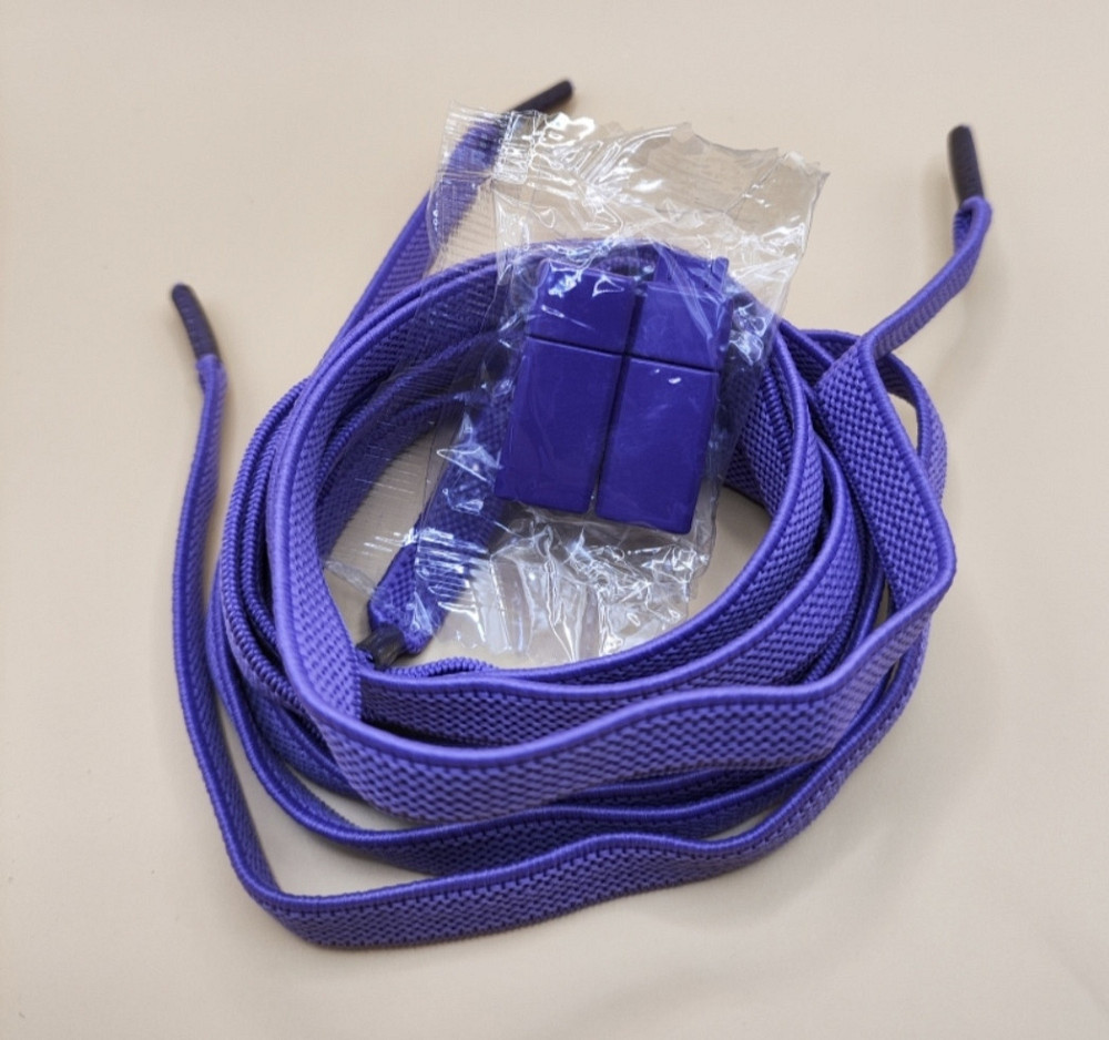 Еластичні шнурки без зав'язок з магнітними застібками Фіолетовий Сміла - фото 1