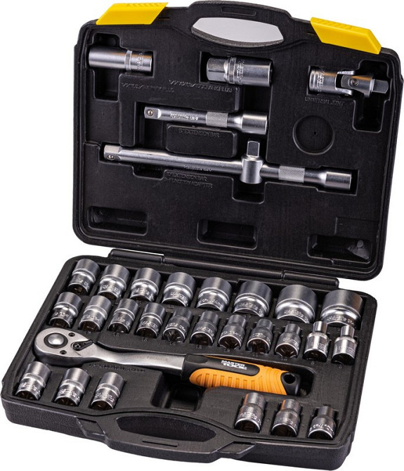 Набор торцевых насадок MASTERTOOL PROFI CrV 1/2