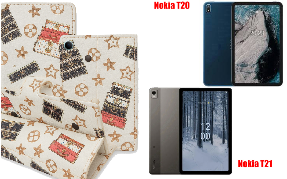 Книга-трансформер для планшета Nokia T20, Nokia T21, цвет Black Lyi White Киев - изображение 1