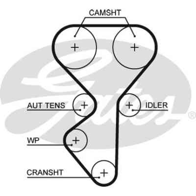 Комплект ремня ГРМ с помпой Gates KP15631XS-1 Винница