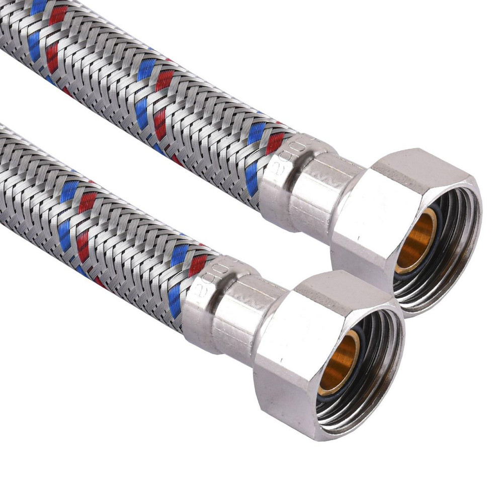 Шланг неіржавка сталь SOLOMON 1/2"х1/2" ВВ 0,7 м HS30 Київ - фото 1