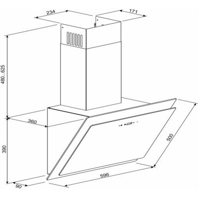 Витяжка кухонна GRANADO Vivares 1614-1200 white glass (GCH336455) Вінниця - фото 7