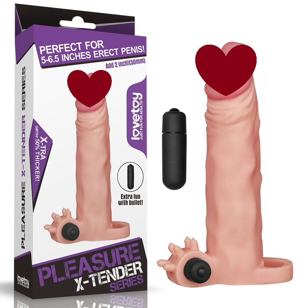 Насадка для збільшення пеніса з віброкулею X-TRA Sex Aura Київ - фото 1
