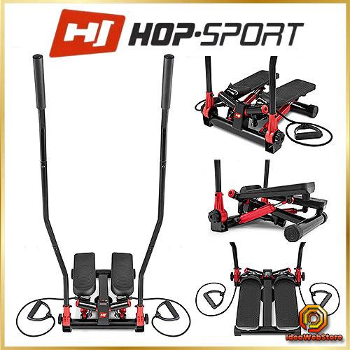 Степпер HS-045S Red для домашніх тренувань фітнесу, кардіо та схуднення, компактний тренажер для ніг і сідниць Київ - фото 1