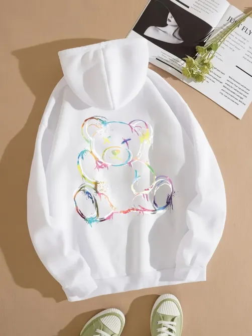 Худі жіноче, світшот білий, модна толстовка 2700321761 розмір 46 Дніпро - фото 1