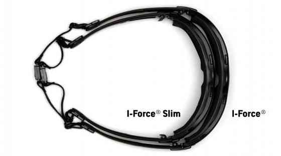 Окуляри захисні з ущільнювачем Pyramex i-Force Slim (gray) Anti-Fog, чорні Запоріжжя
