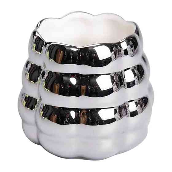 Yiwu Набір десертних виделок і ложок на 3 персони з підставкою з порцелянау 7 предметів Сірий H Коломия