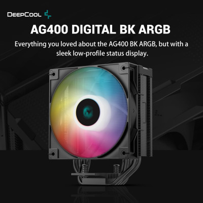 Кулер до процесора Deepcool AG400 DIGITAL BK ARGB Вінниця - фото 6
