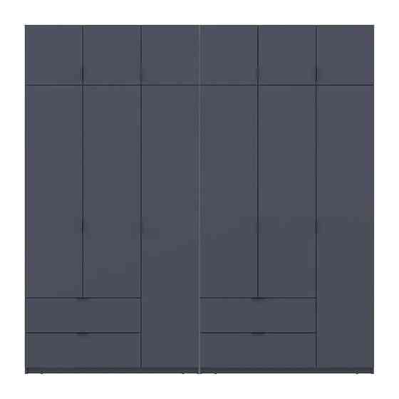 Шафа для одягу Doros Лукас Графіт 3+3 ДСП 240х50х240 DRS-011693 (42005109) Львів