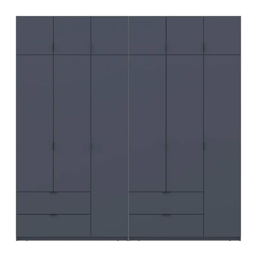 Шафа для одягу Doros Лукас Графіт 3+3 ДСП 240х50х240 DRS-011693 (42005109) Львів - фото 5