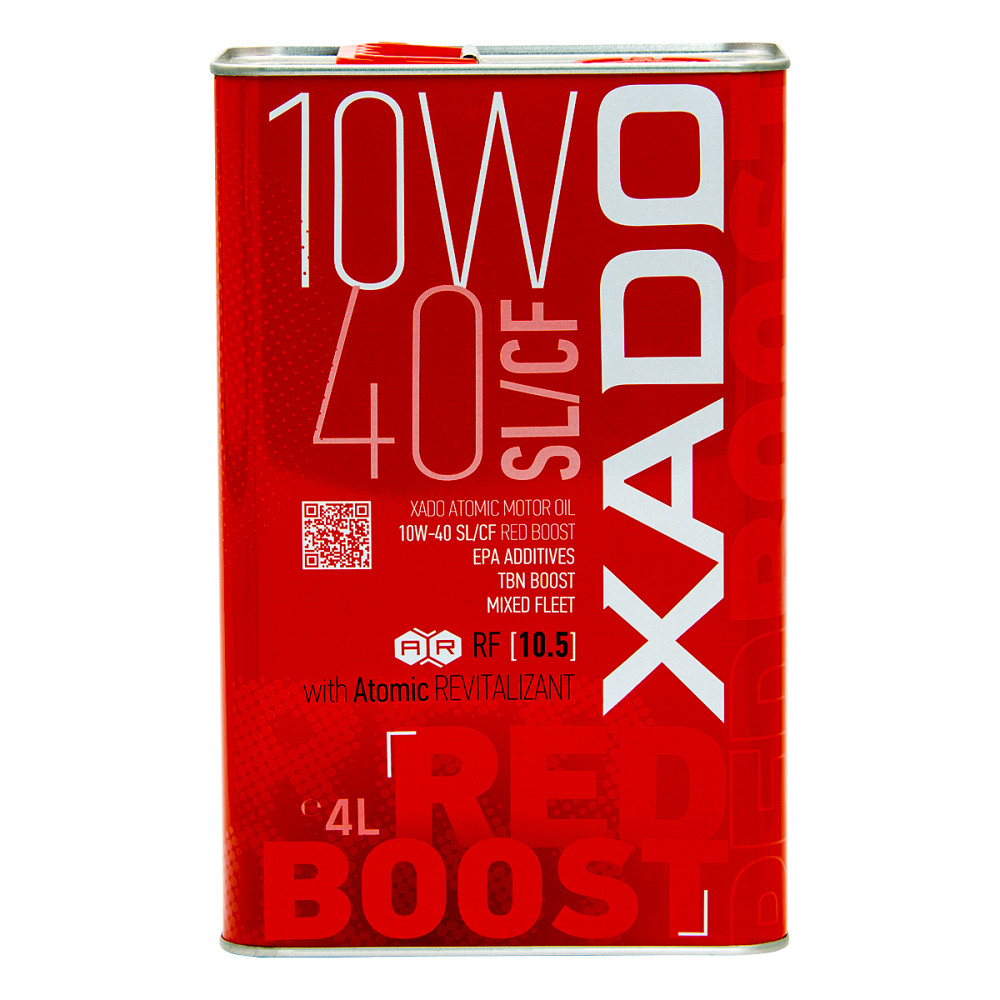 Моторне масло Xado Atomic Oil Red Boost 10W-40 4л Львів - фото 1