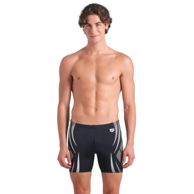 Плавки Arena Poseidonia Swim Mid Jammer 009091-501 чорний, білий 85 (3468337537267) Винница - изображение 1