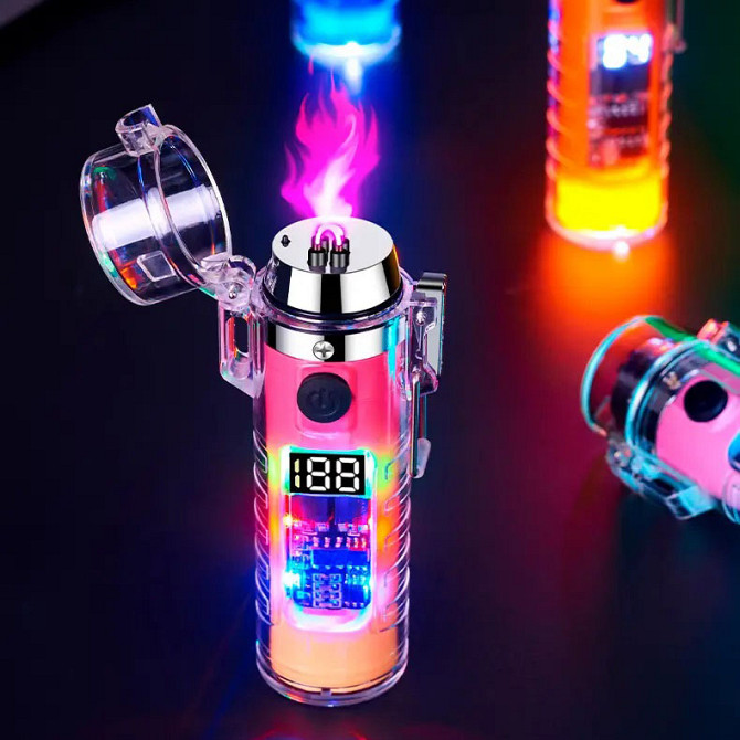 Запальничка Lighter з підзарядкою від USB HL-512, Електроімпульсна акумуляторна запальничка EY-99 Львів - фото 2
