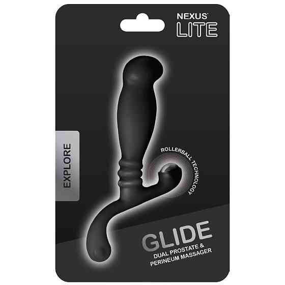 Массажер простаты Nexus Glide Black для новичков, ульрастимулирующий, с массажером промежности Sex Aura Киев