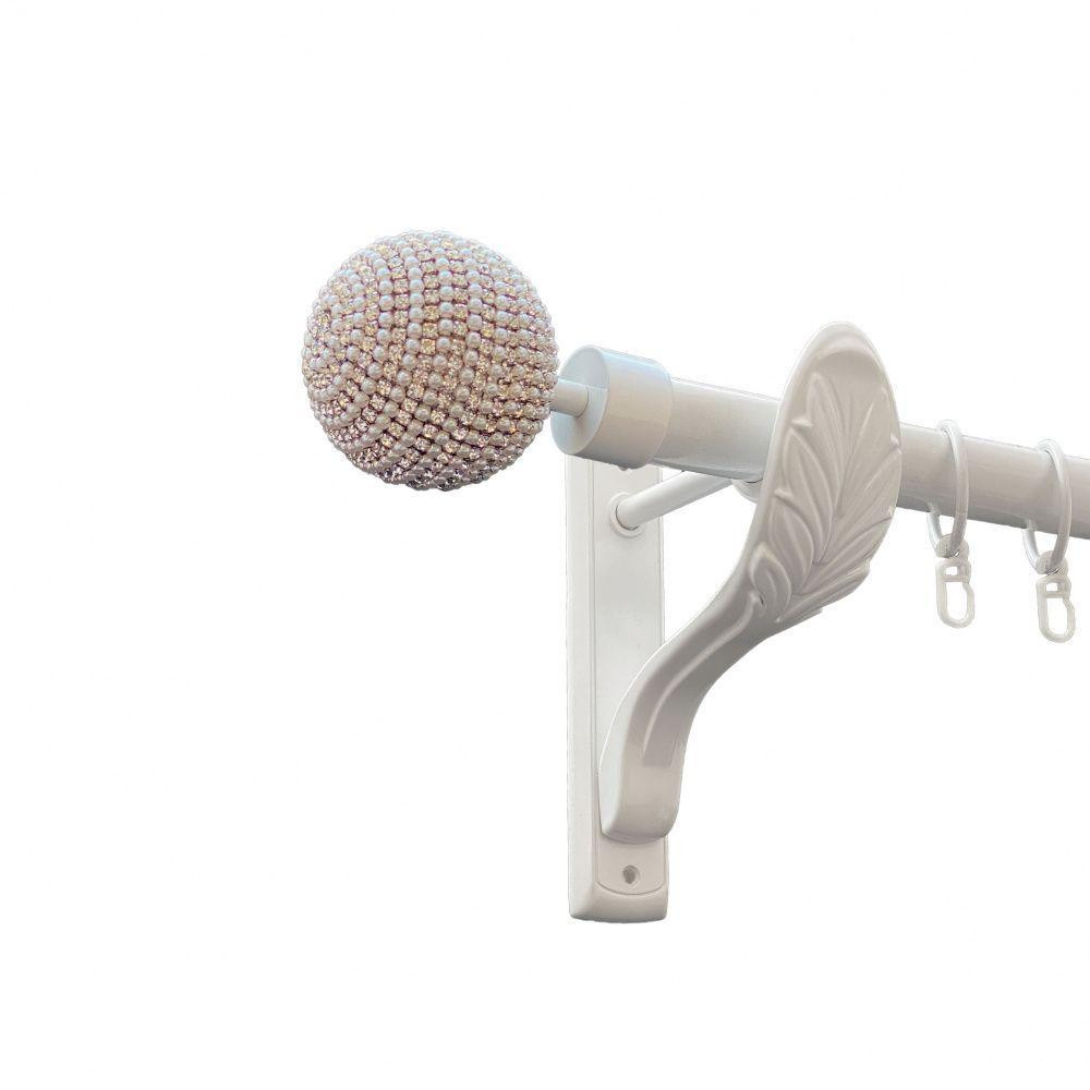 Карниз Orvit Карера металевий однорядний ретро Арктіс 25 мм 200 см (00-00010407) Львів - фото 1