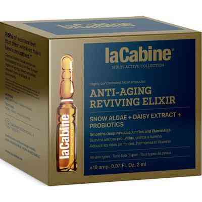 Высококонцентрированные ампулы для лица восстанавливающие и антивозрастные ANTI-AGING REVIVING ELIXIR LaCabine, 10*2 мл Днепр