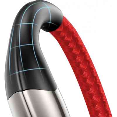 Дата кабель USB 2.0 AM to Lightning 1.0m 2.4A red Baseus (CALSP-B09) Винница