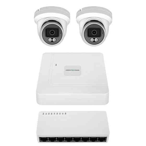 Комплект відеоспостереження на 2 камери GV-IP-K-W100/2 6MP Київ