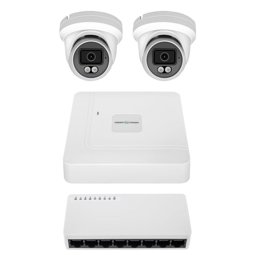 Комплект відеоспостереження на 2 камери GV-IP-K-W100/2 6MP Київ - фото 1