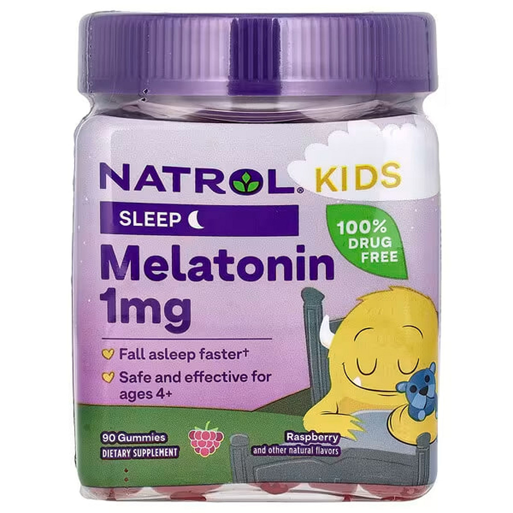 Мелатонин детский жевательный (Melatonin Kids) со вкусом ягод 1 мг 90 жевательных конфет Київ - фото 2
