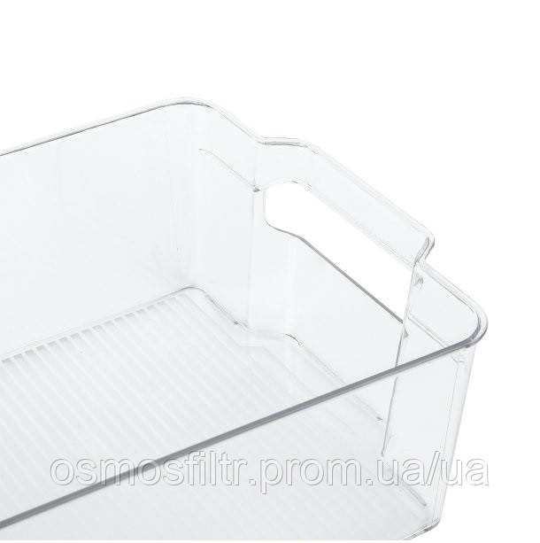 Пластиковий органайзер для холодильника Axentia (PET) прозорий 37.5x10x21.5 см (135844) Київ - фото 3