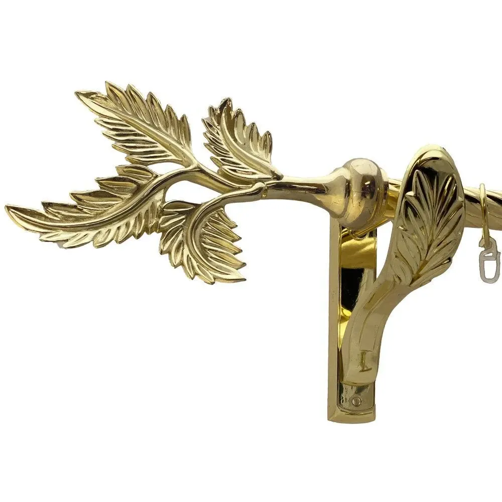 Карниз Orvit Папороть металевий однорядний ретро скручена труба кільце металеве Золото 25 мм 200 см Львов - изображение 1