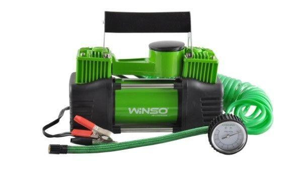Компресор автомобільний WINSO 125000, 10 Атм, 85 л/хв, 2-циліндри, 360 Вт, кабель 3 м, шланг 5,7 м, спускний клапан Ковель - фото 1