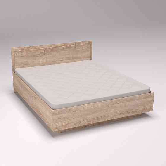 Кровать Кристалл №2 двуспальная, Дуб Сонома, 2035х1432х850 Львов