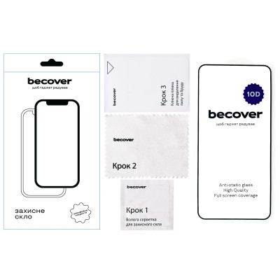Стекло защитное BeCover Samsung Galaxy S25 Plus SM-S936 10D Black (712722) Винница - изображение 3
