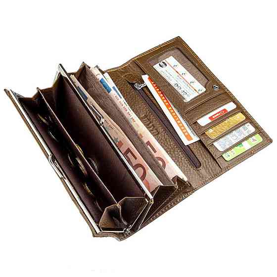 Кошелек горизонтальный женский кожаный BALIYA 18979 Коричневый Киев