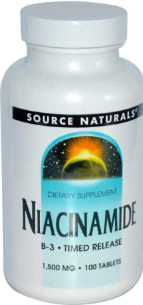 Ніацинамід В3 Source Naturals Niacinamide B-3 100 таб Київ