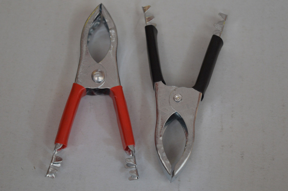 Зажим крокодил (пара) Аллигатор длина 75мм Полтава - изображение 1