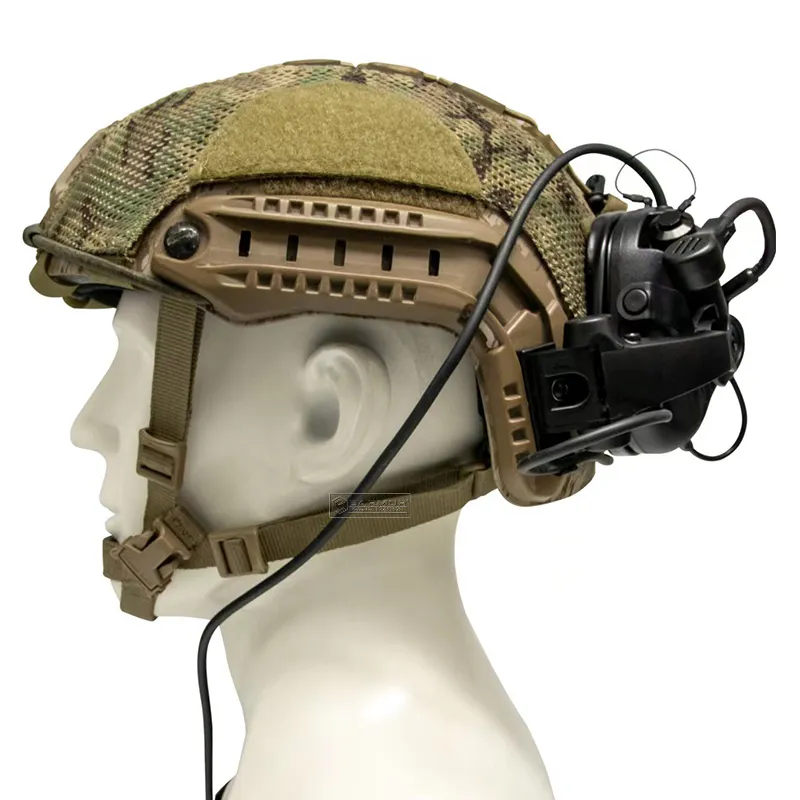 Тактические активные наушники с микрофоном Earmor M32X Mark3 (Черный) Винница - изображение 2