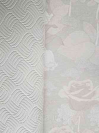 Шпалери вінілові Lutece Melody 51197317 геометрія смуги фігури структурні світло-сорочні Київ