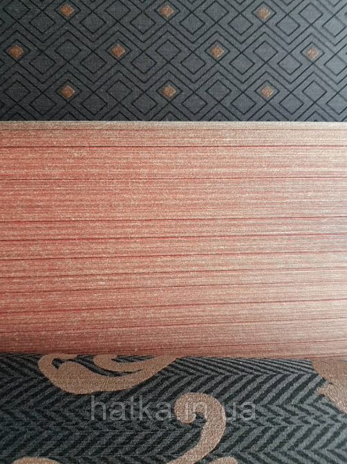 Текстильні шпалери на флізеліновій основі Cador Rasch Textil 086514 під дрібний бамбук бордово-бежевий Київ - фото 1